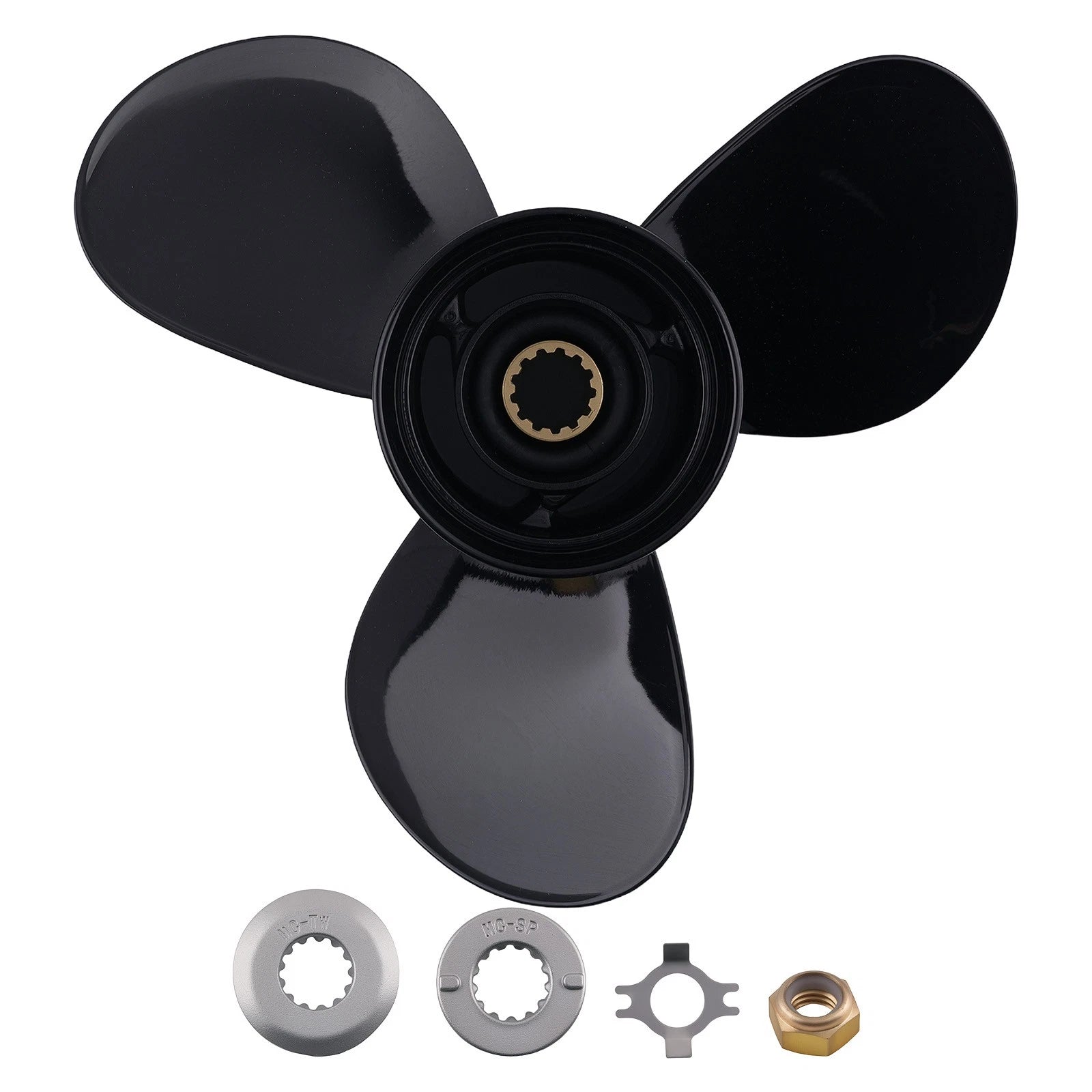 Aluminum Propeller 15" Pitch for Mercury 30HP 40HP 50HP (48-73140A45 RH)