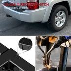 Trailer Hitch Receiver for Jeep Liberty (2008-2012) - Class 3, Black