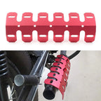 Exhaust Muffler Pipe Heat Shield Cover for Dirt Bike Motorcycle (Red)