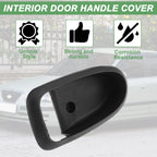 Set of 2 Front Rear Interior Door Handle Trim Bezel for Hyundai Elantra (2001–2006) Black
