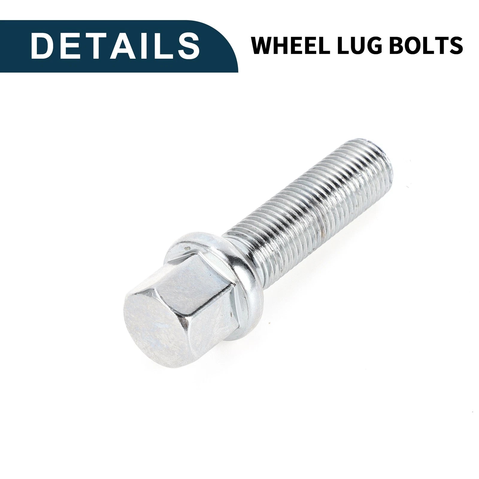 10 Pcs M14x1.5mm Ball Seat Wheel Lug Bolt 45mm Shank for Volkswagen Audi 