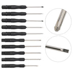 10pk Screwdriver Set for Repair (Crosshead, Slotted, Flathead)