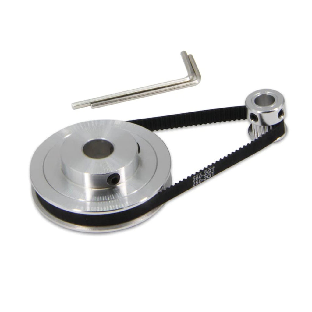 Aluminium Timing Pulley Kit with 250mm Belt for Smooth Transmission