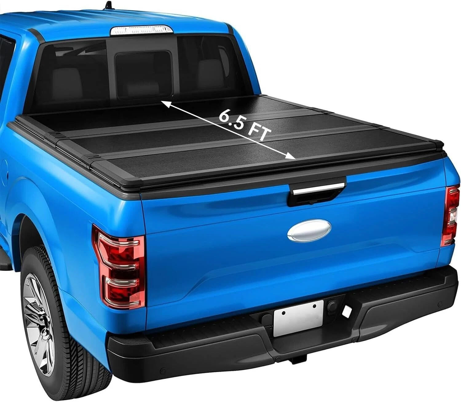 Hard Folding Tonneau Cover for Ford F-150 (2015–2024) 6.5FT Standard Box