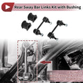 Set of 2 Rear Stabilizer Bar Links with Bushings for Toyota RAV4 (No.K80297)