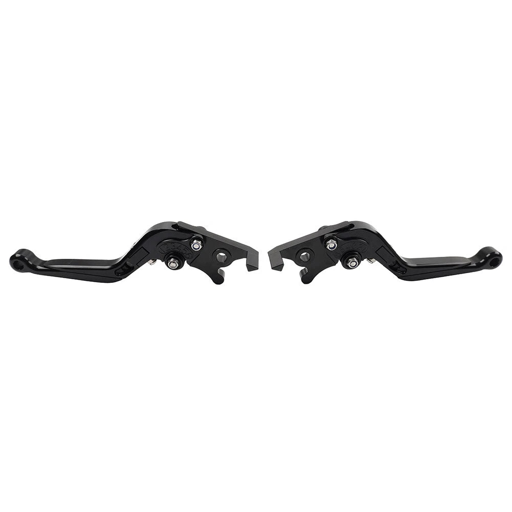 CNC Extendable Brake Clutch Levers for Benelli TRK502/X BN302S (2015–2019) Black