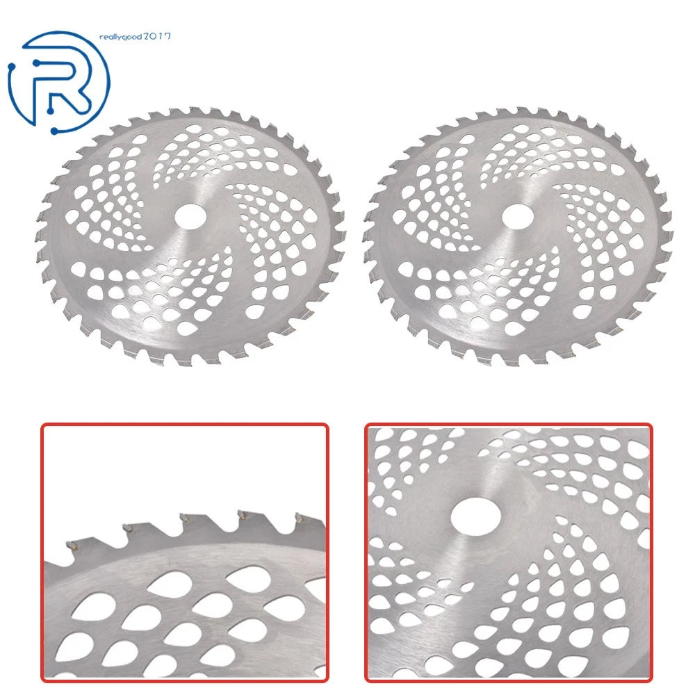 2 Pack 10" Carbide Tip Brush Blades for Cutter