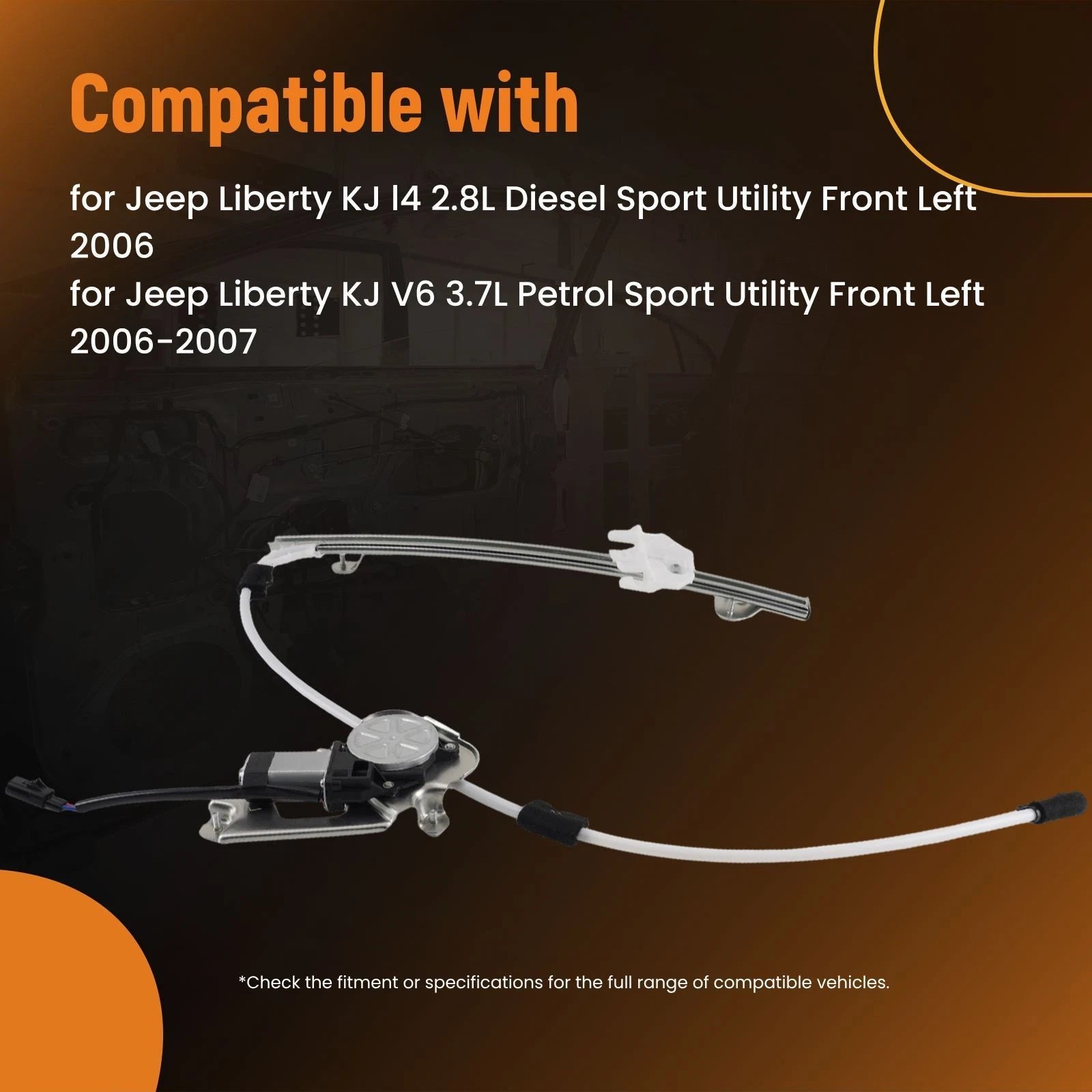 Electric Window Lifter for Jeep Liberty KJ (2006–2007) Front Left 748575 4589265AB