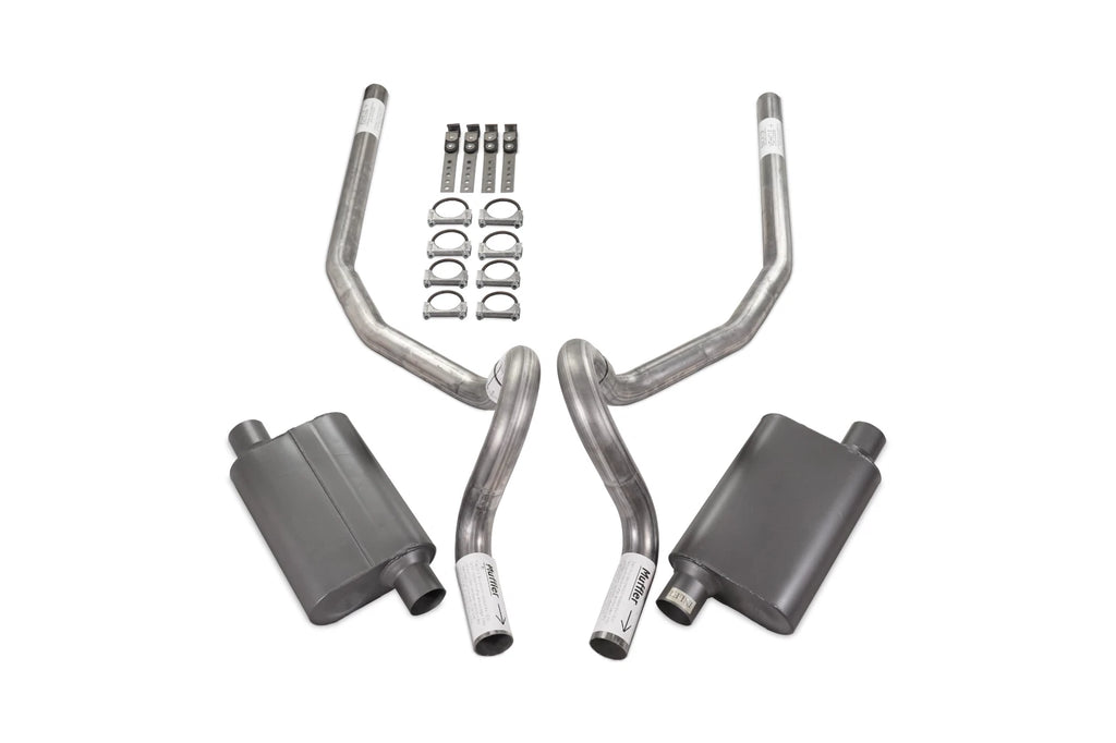 2.5" Dual Exhaust Kit for GM G Body (1978–1988) - 2 Chamber Rear Exit