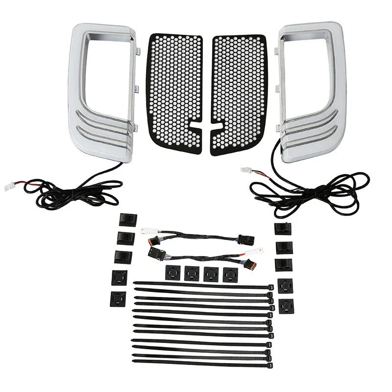 Vented Fairing Speaker Pod Grill Signal Light for Harley Touring (2014-2024)