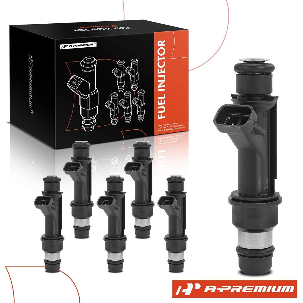 Set of 6 Fuel Injectors for Honda Passport (1998–2002) Acura SLX (1998–1999) Isuzu Rodeo Trooper