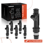 Set of 6 Fuel Injectors for Honda Passport (1998–2002) Acura SLX (1998–1999) Isuzu Rodeo Trooper