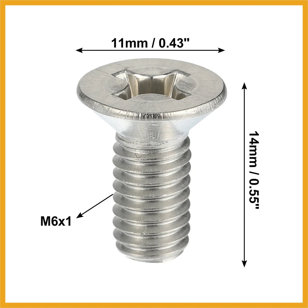 8 x Brake Disc Rotor Screws Kit for Honda (Compatible with Various Models)