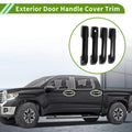Exterior Door Handle Cover Trim for Toyota Tundra (2022–2024) Carbon Fiber Black