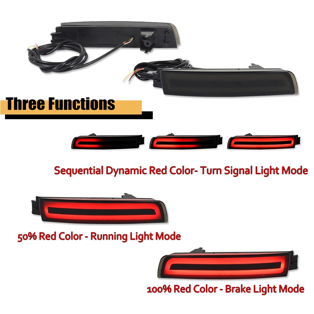 LED Rear Bumper Reflector Tail Brake Light for Infiniti Juke Murano Sentra