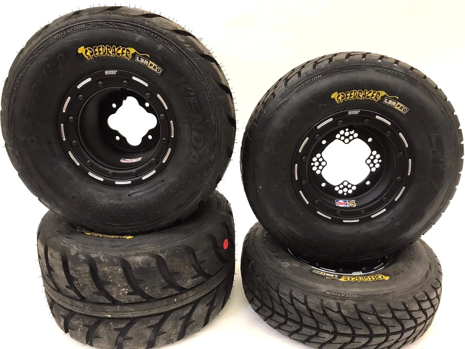 DWT G3 Black Beadlock Rims Wheels for KFX 450 (2008–2018)