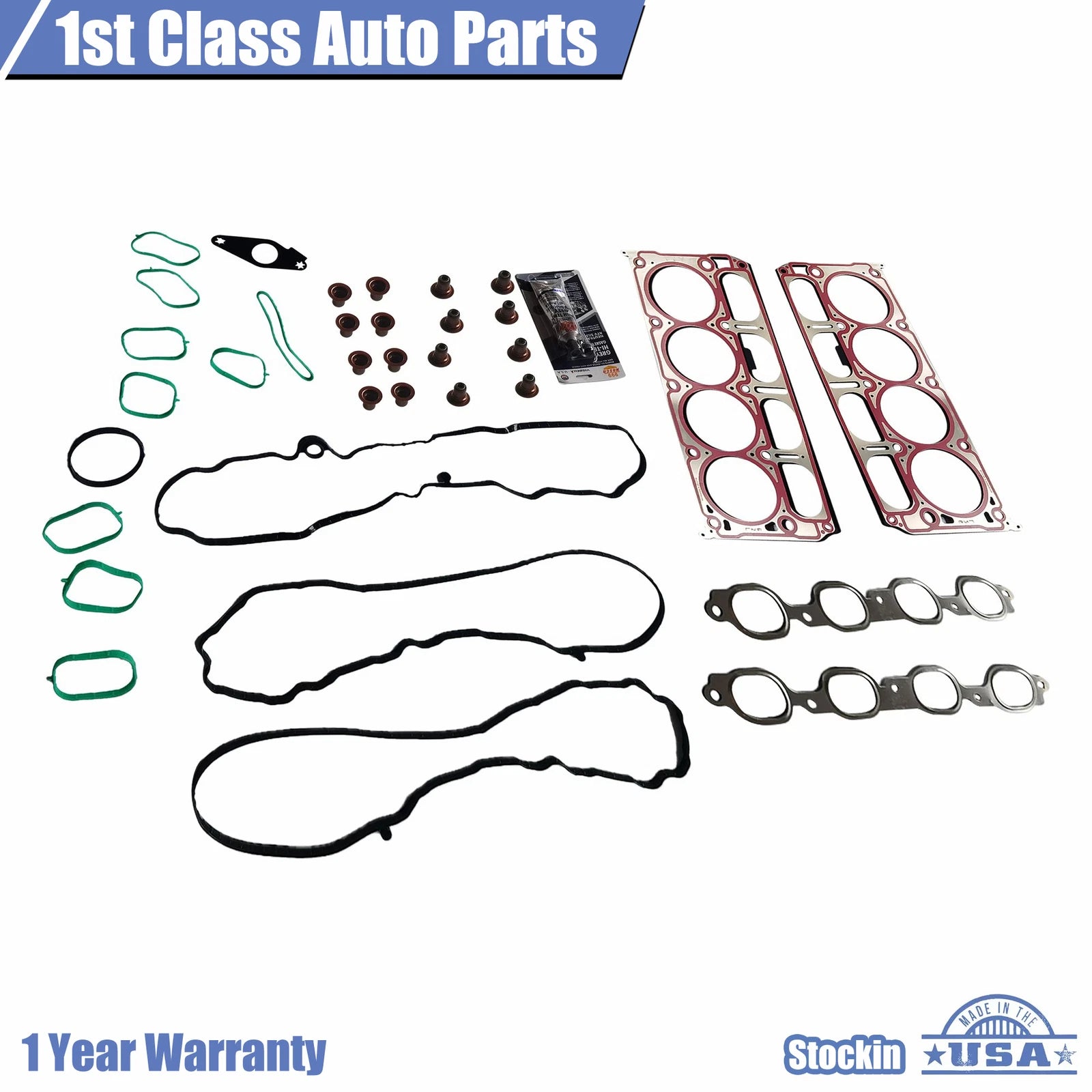 Cylinder Head Gasket Set for Cadillac Escalade ESV, Chevy Silverado (2007–2014)