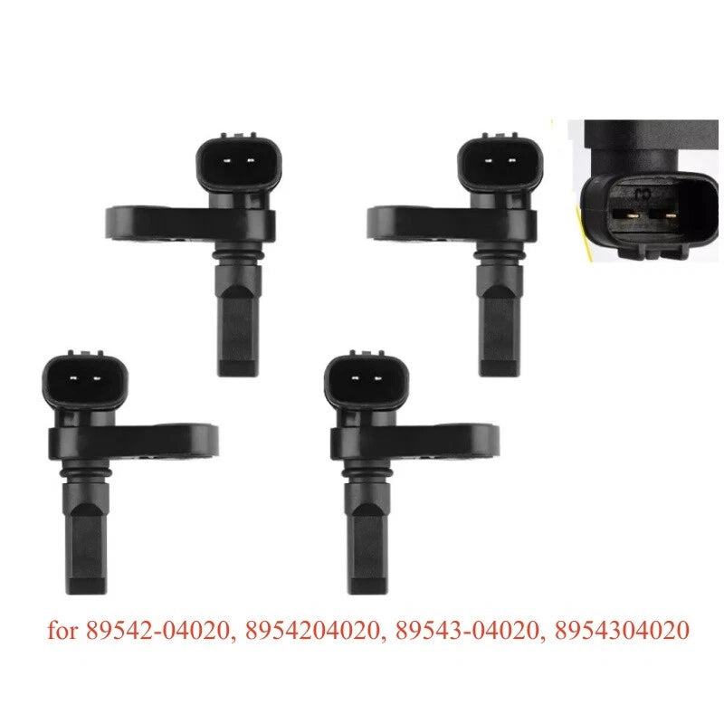 4X ABS Wheel Speed Sensor for Toyota 4Runner Tacoma (2010–2023)