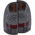 Chrome Smoke Lens Tail Light Assembly for 2005-2015 Toyota Tacoma