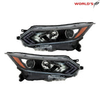 Pair Headlights for Nissan Rogue (2020–2022) Halogen with LED