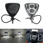 LED Triangle Headlight for Honda Chopper Bobber Cafe Racer
