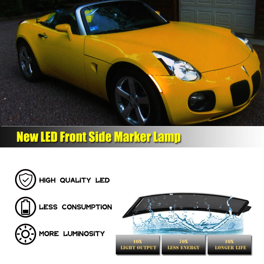 Smoked LED Front Side Marker Lights for Pontiac Solstice & Sky (2006–2010)