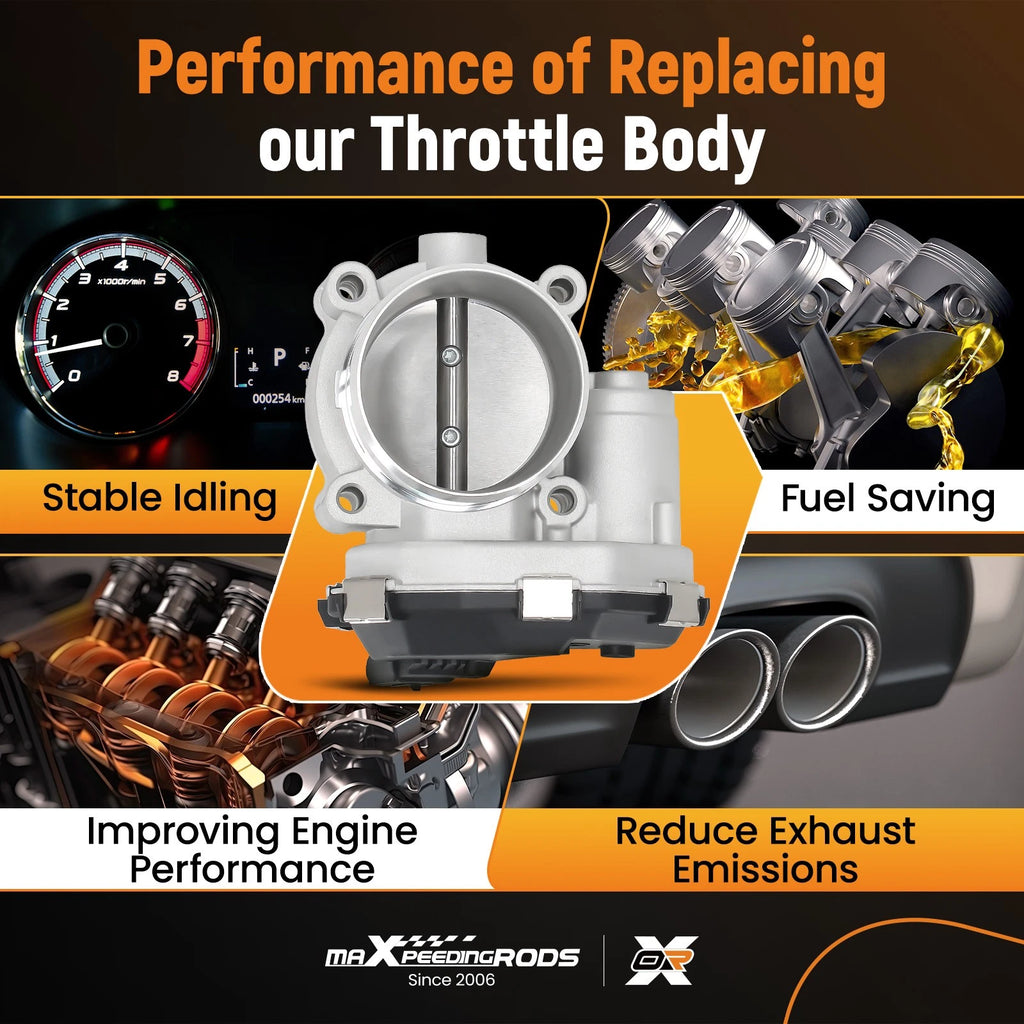 Throttle Body for Lincoln MKZ V6 3.0L (2017–2020) Ford Bronco Explorer Ranger 2.3L