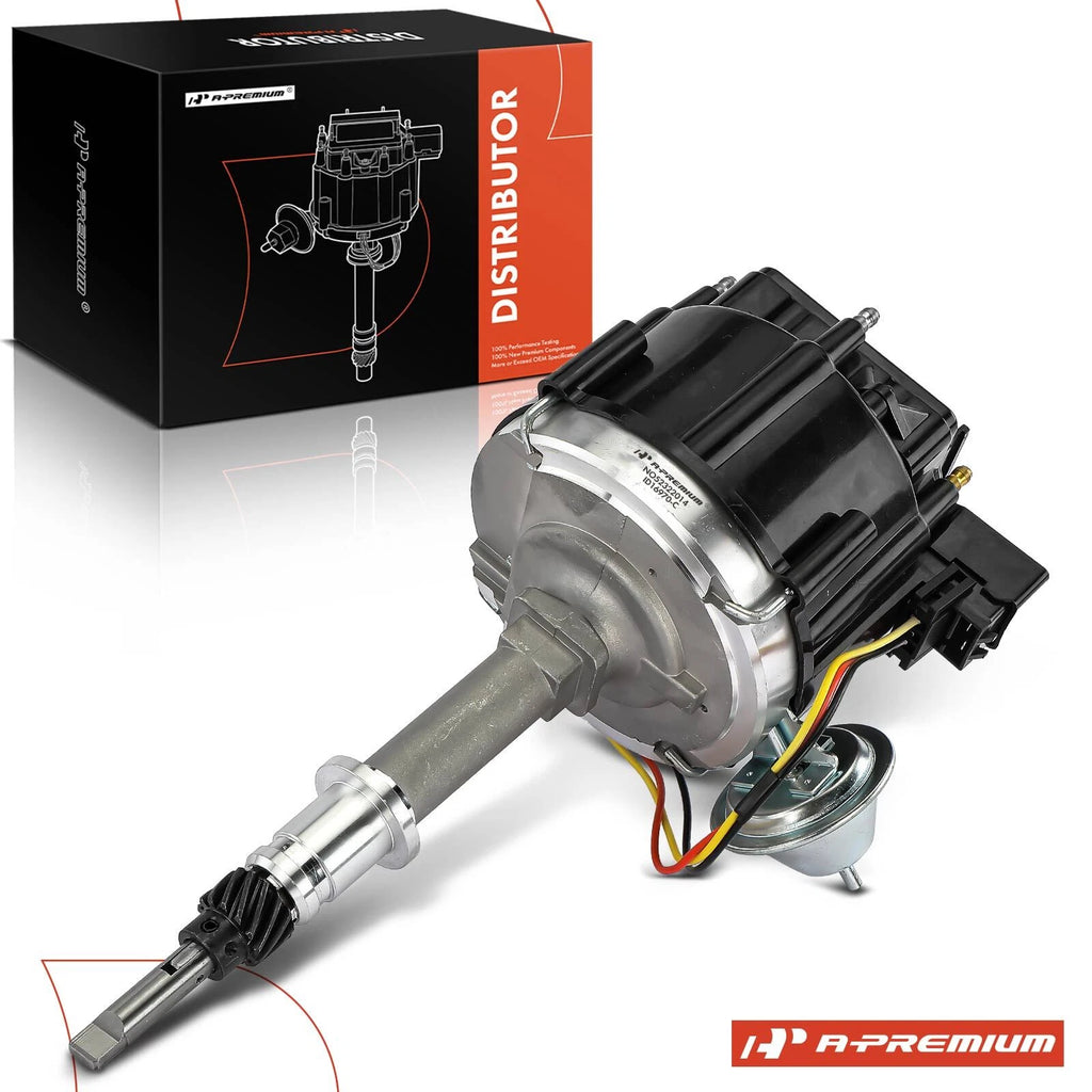 Ignition Distributor with Cap & Rotor for Chevy C10 C20 C30 G10 G20 K10 (1960–1987)