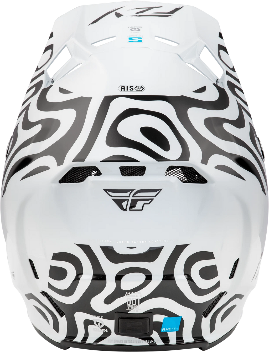 Fly Racing Youth Formula S Carbon Helmet White/Black for Offroad (2023+)