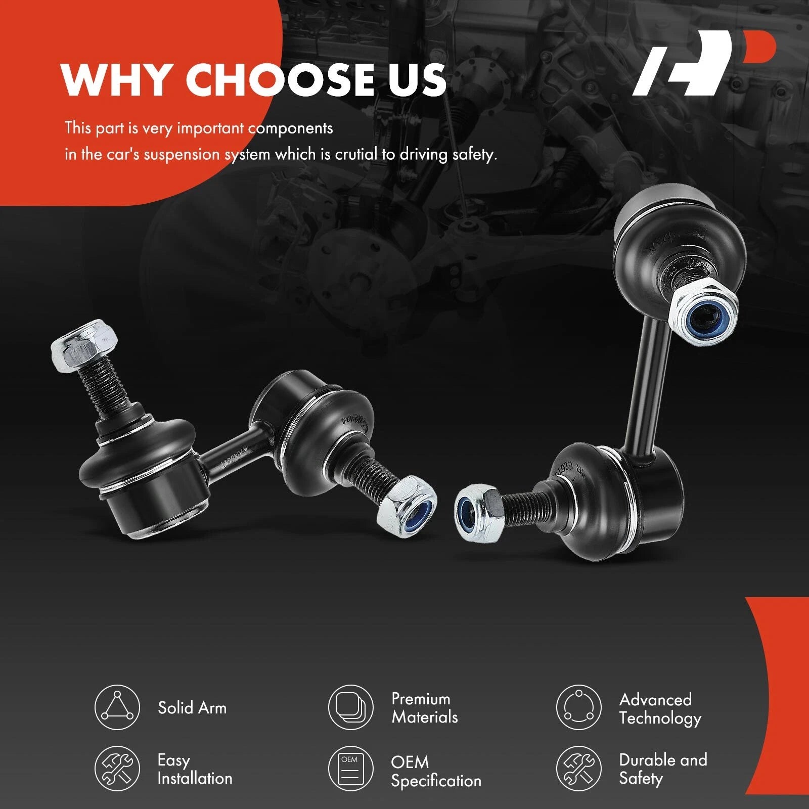 Set of 4 Sway Bar Links for Honda Element (2003-2011)