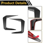 Set of 2 Fog Light Cover Trim for Toyota RAV4 (2019–2025) Gloss Black