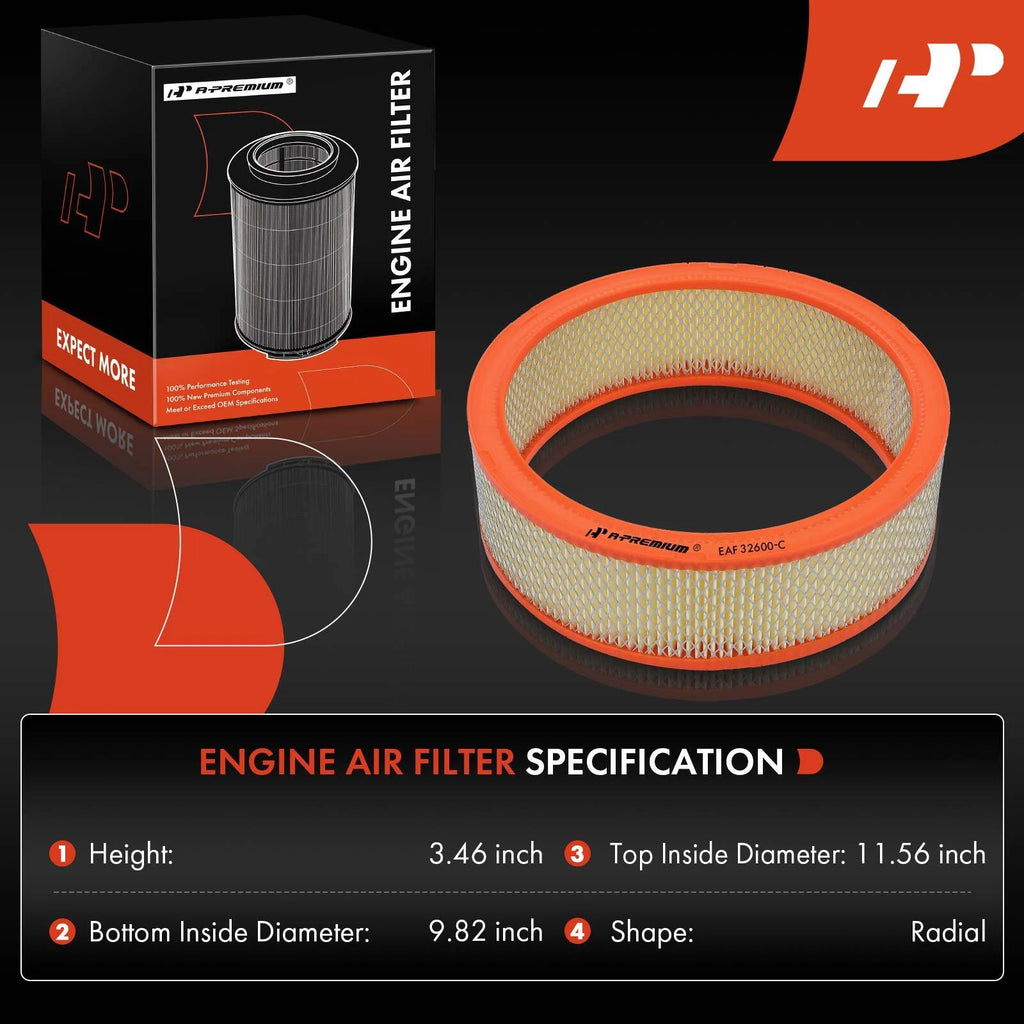 Engine Air Filter for Chevy Malibu, Impala, Tahoe, Camaro, K10, Suburban