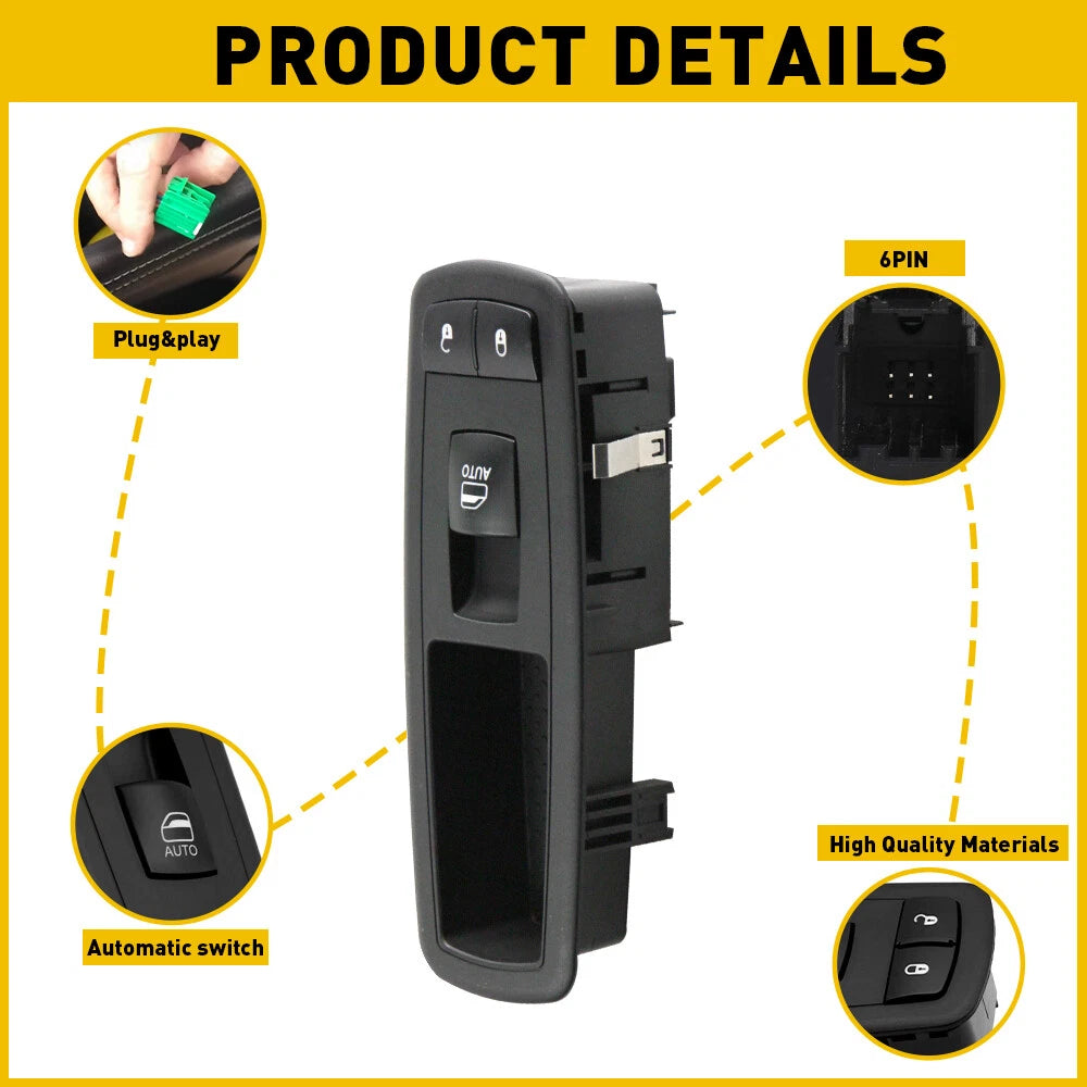 Automatic Door Window Switch for Dodge Durango (2011-2015) & Grand Cherokee (2014-2019)