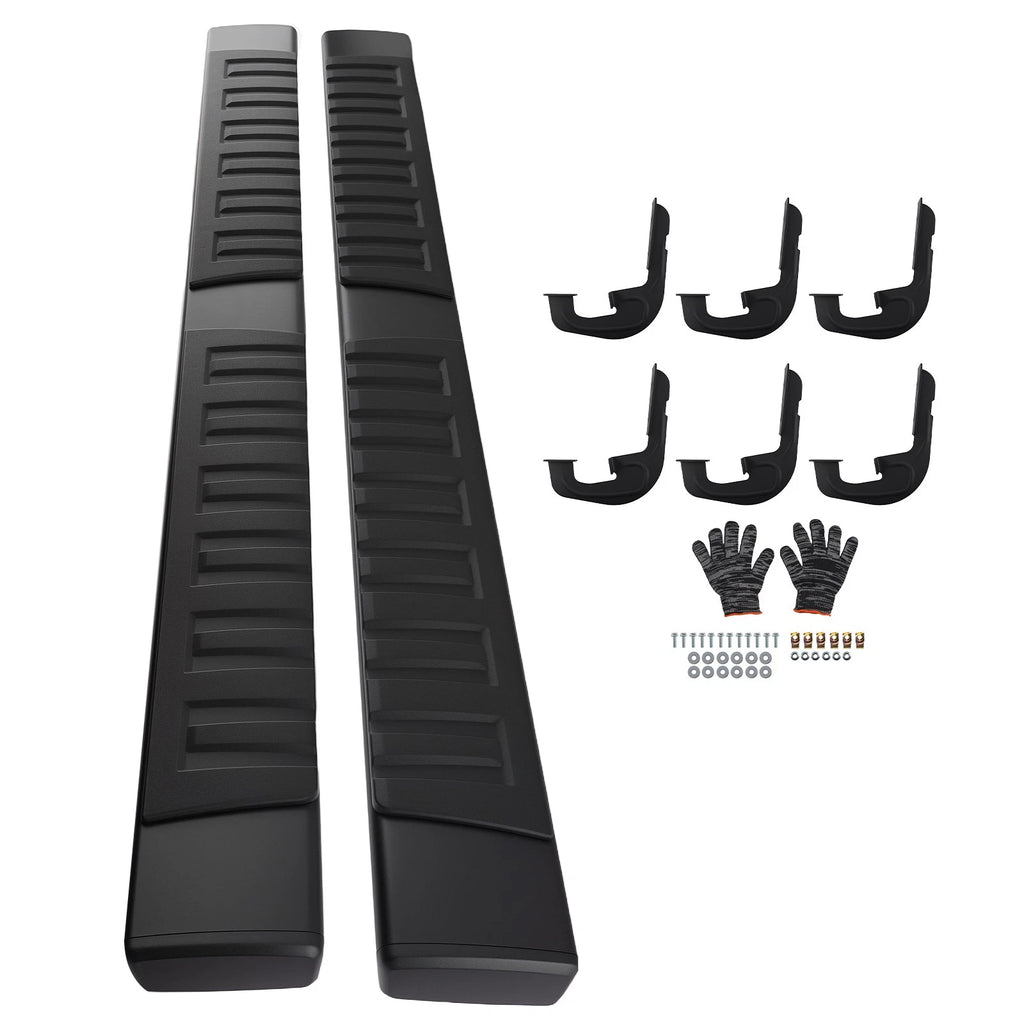 6" Running Board for Chevrolet Silverado 1500 GMC Sierra 2500HD (2007–2019) Aluminum