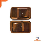 Brown Inner Door Handle Pair for Mazda B-Series Bravo (1985-1998)