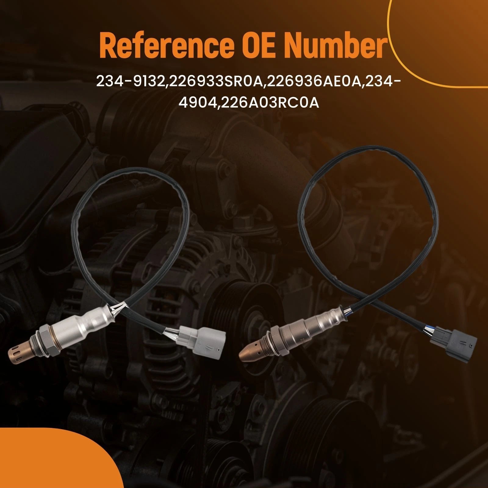 2x Oxygen Sensor for Nissan Sentra (2013–2018) L4 1.8L 234-9132