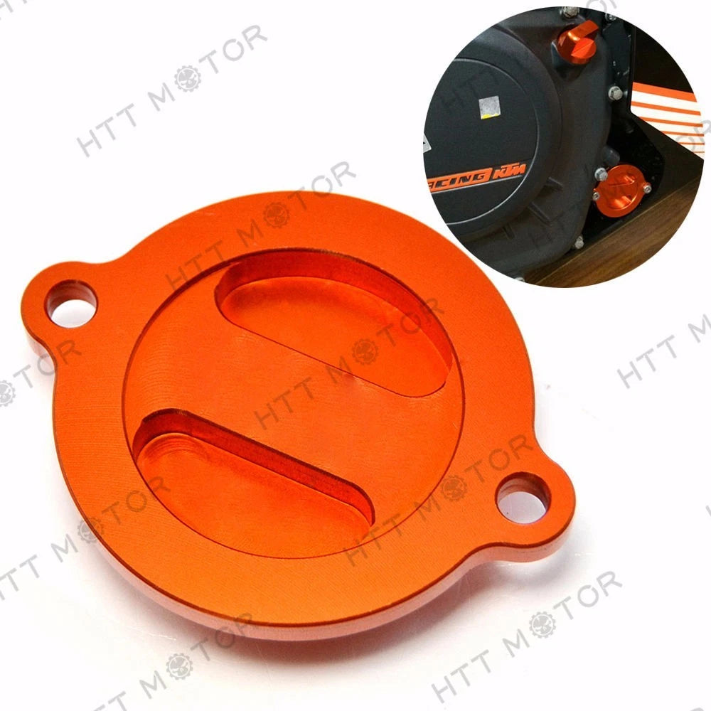 CNC Aluminum Engine Oil Filter Cover Cap for KTM Duke 125/200/390 (2011–2023)