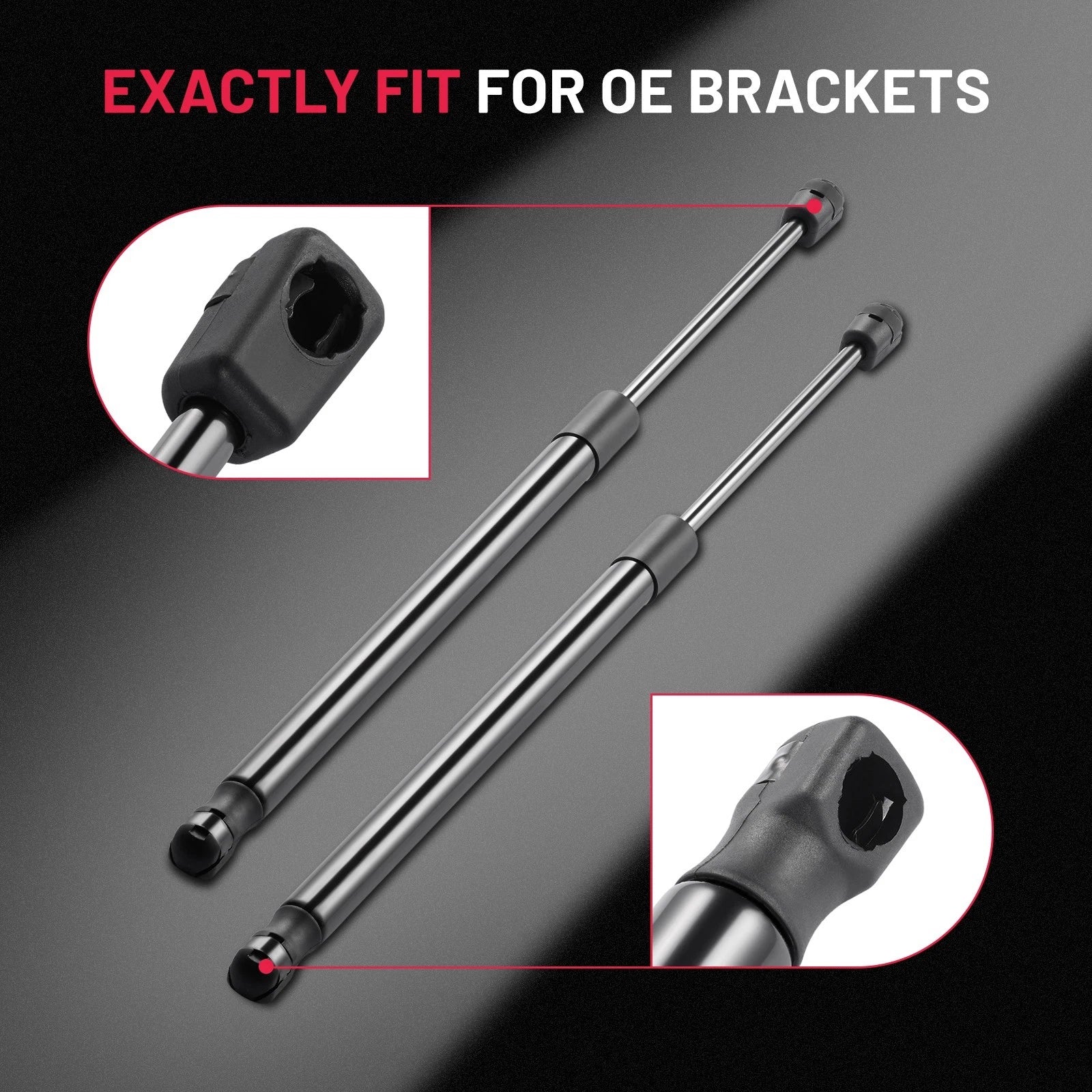 2X Rear Window Lift Supports for Chevrolet Suburban (1994)