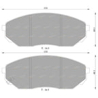 Front Disc Brake Pads Set for Kia Sorento (2003 - 2009)