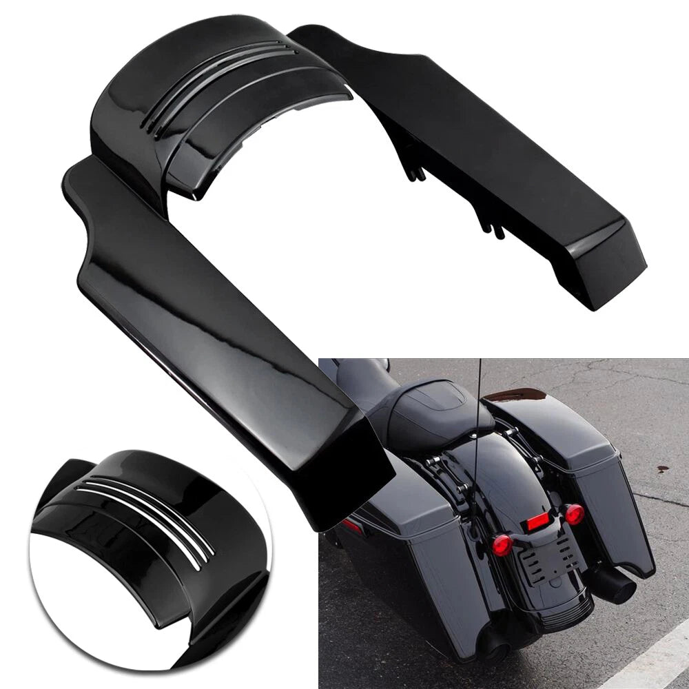 Black Rear Fender Extension Filler for Harley Touring (2014–2024)