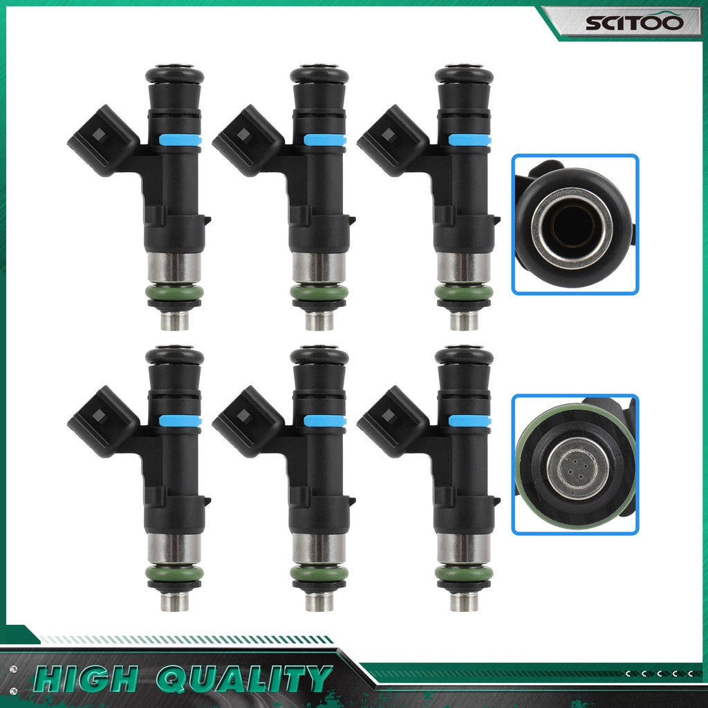 Set of 6 Fuel Injectors for Ford Mustang Ranger Explorer Mercury 4.0L (1997–2004)
