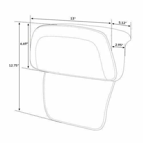 Razor Chopped Trunk Backrest for Harley Electra Glide (2014–2023)