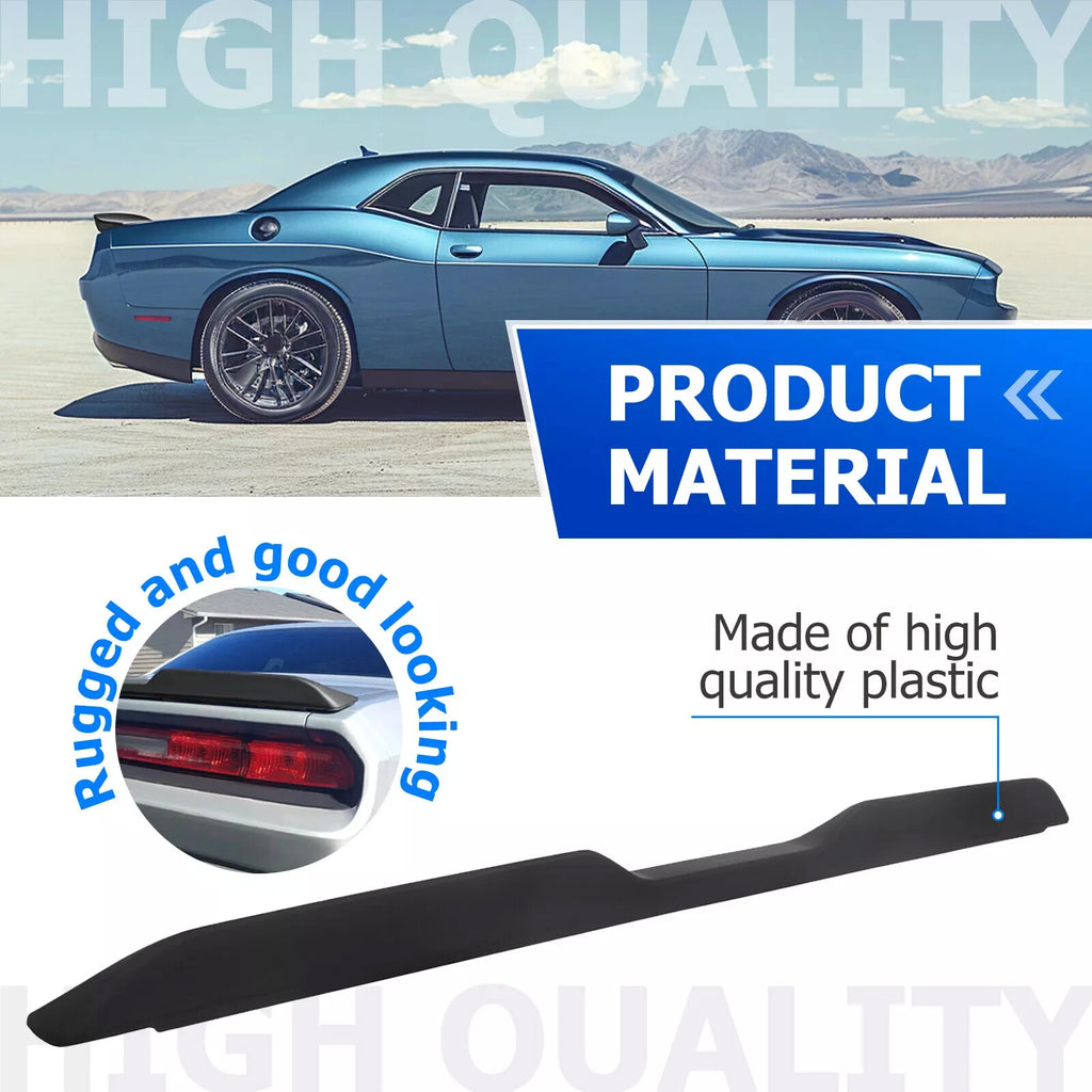Matte Black Demon Style Rear Trunk Spoiler for Dodge Challenger (2008–2017)