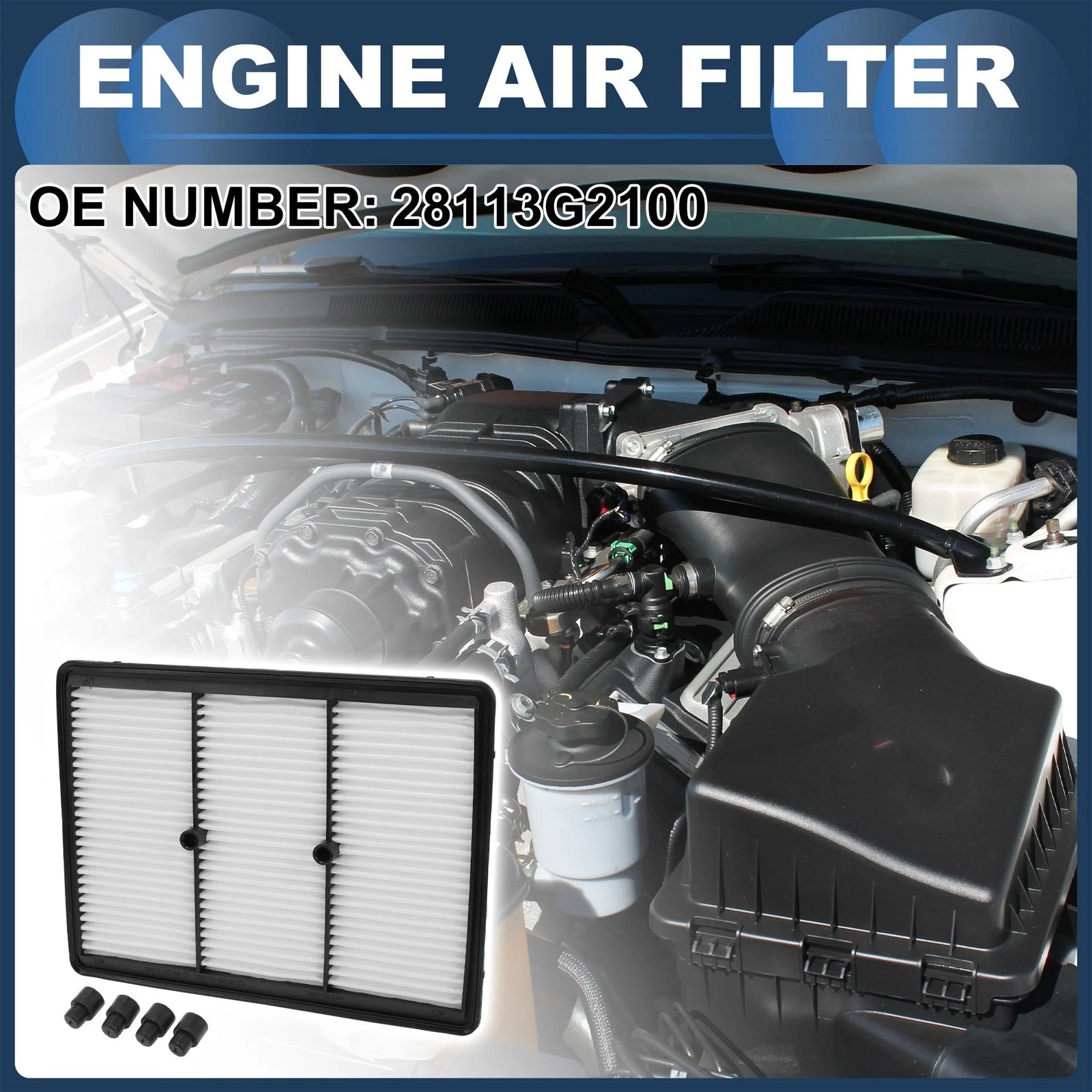 Car Engine Air Filter No. 28113G2100 for Kia Niro 1.6L (2017–2022)