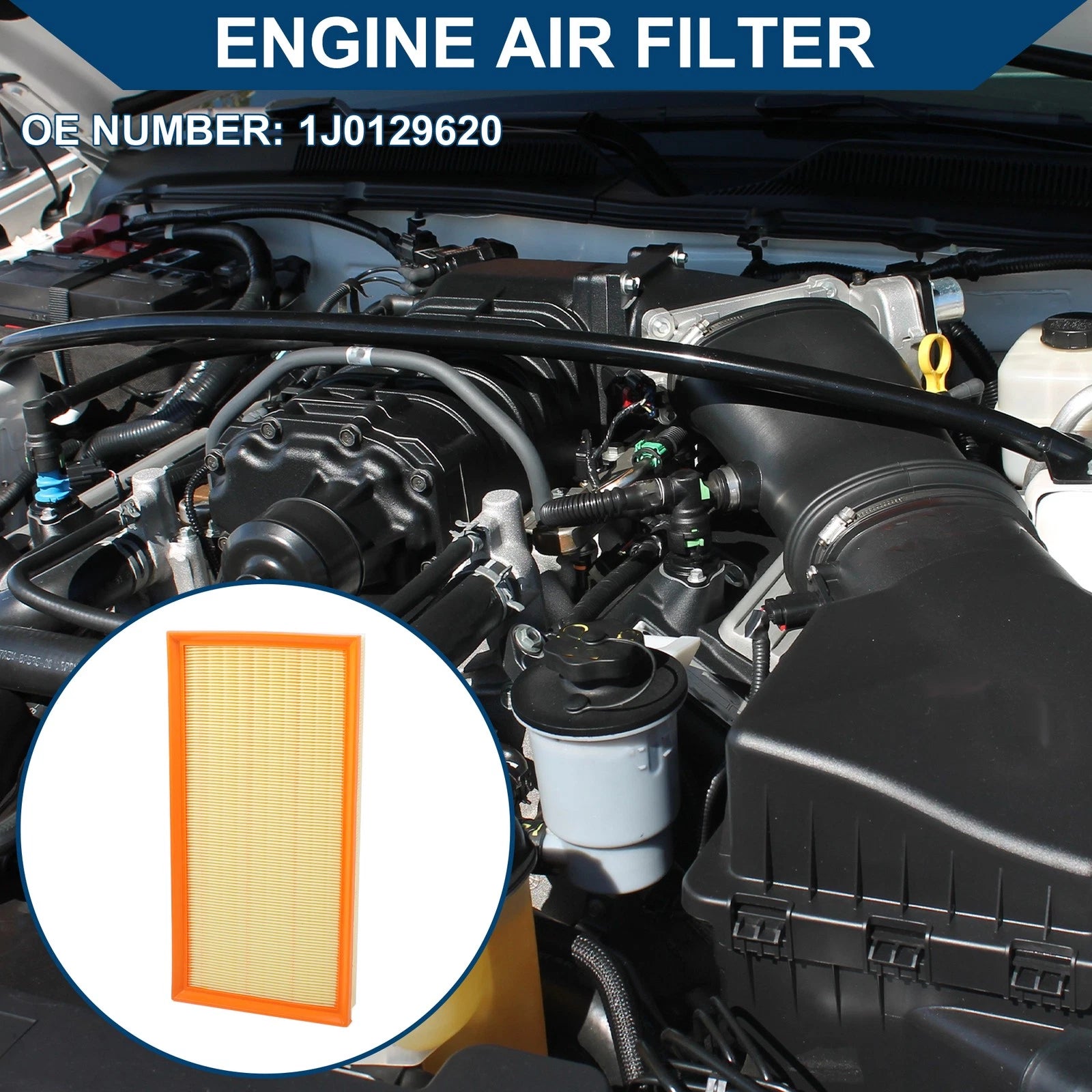 Car Engine Air Filter No. 1J0129620 for Audi TT 1.8L (2000–2006)
