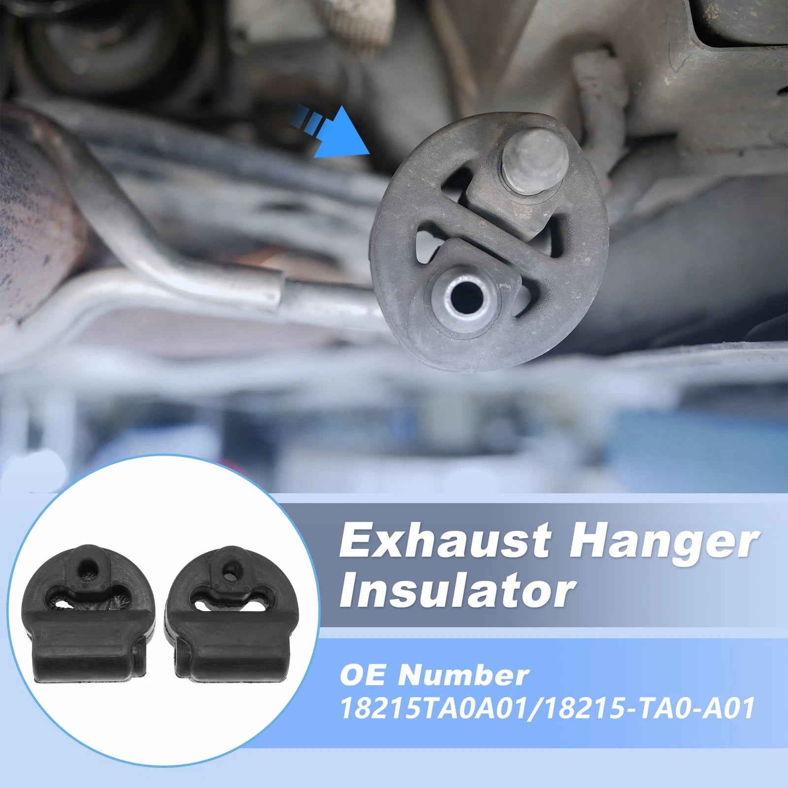 Exhaust Pipe Mount Hanger Insulator for Honda Accord Civic CR-V (2003–2021) 18215-TA0-A01
