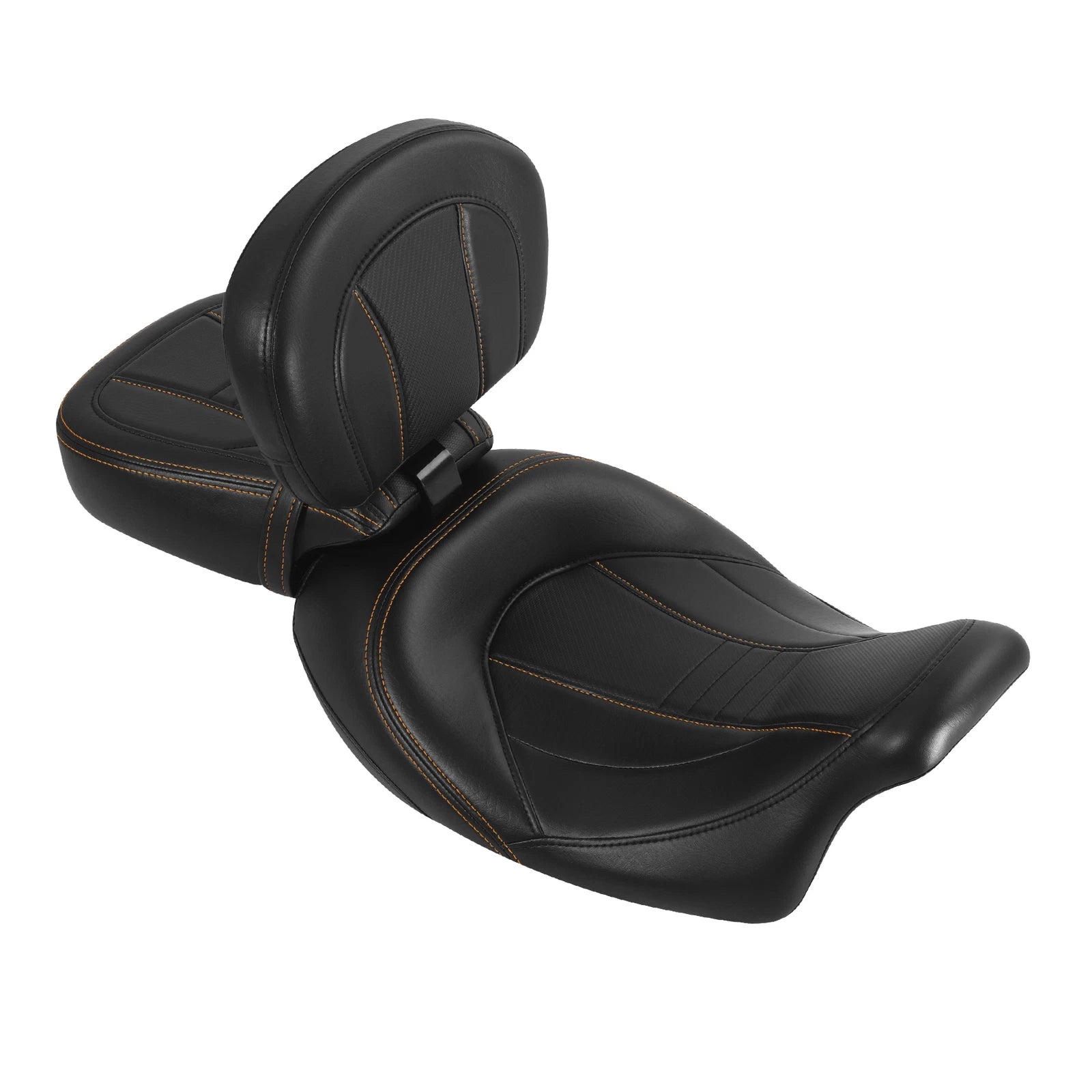 Driver Passenger Seat & Rider Backrest Pad for Harley Touring (2009–2023)