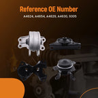 4X Engine Motor & Transmission Mounts for Mitsubishi Endeavor 3.8L (2004–2011)
