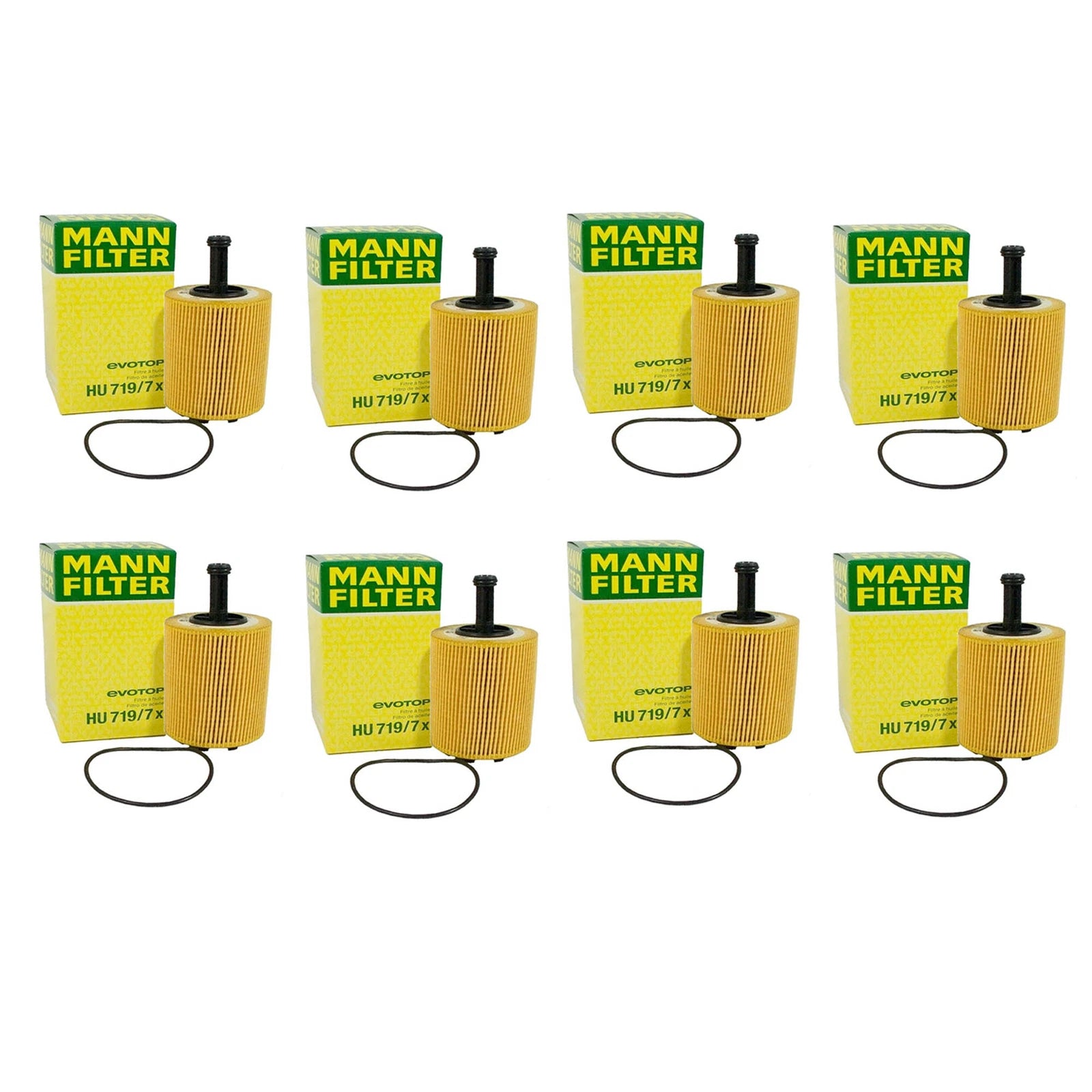 Set of 8 Engine Oil Filters for Audi A3 TT Quattro VW Golf Jetta Beetle (2000–2023)