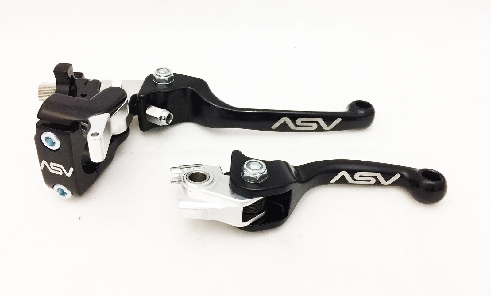 ASV F3 Front Brake Clutch Perch Levers Set of 2 Black for Honda CRF450R CRF250R